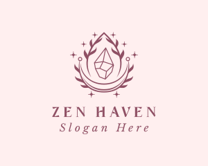 Crystal Gemstone Accessory logo design