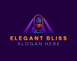 Streaming - Podcast Microphone Entertainment logo design