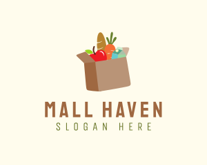 Grocery Shopping Box logo design