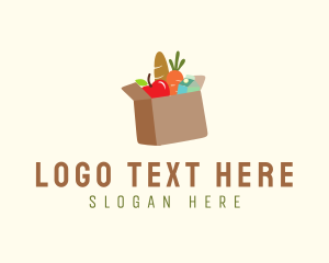 Grocery Shopping Box Logo