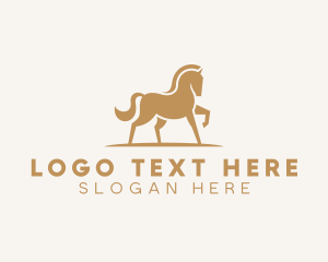 Wild Horse - Equestrian Horse Stable logo design