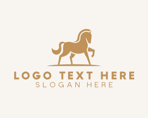 Thoroughbred - Equestrian Horse Stable logo design