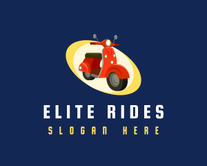 Scooter Motorcycle Ride logo design