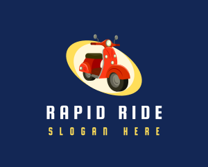 Scooter Motorcycle Ride logo design