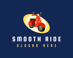 Scooter Motorcycle Ride logo design