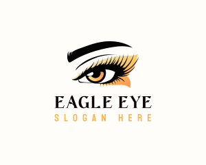 Eyelash Beautiful Eye logo design