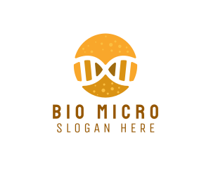 Microbiology - DNA Thread Genes logo design