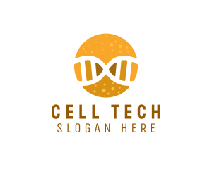 Cell - DNA Thread Genes logo design