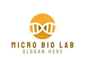 Microbiologist - DNA Thread Genes logo design