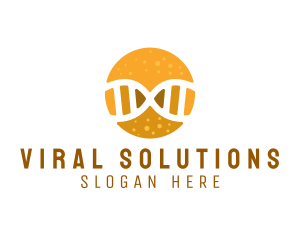 Virology - DNA Thread Genes logo design