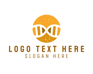 Virology - DNA Thread Genes logo design