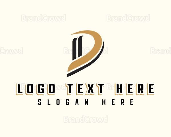 Modern Business Letter D Logo