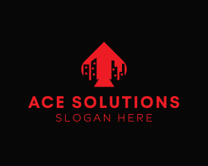 Ace - Hotel Casino Building logo design