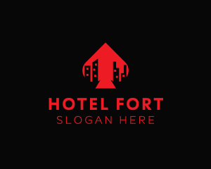 Hotel Casino Building logo design