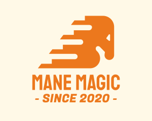 Mane - Fast Horse Mane Knight logo design