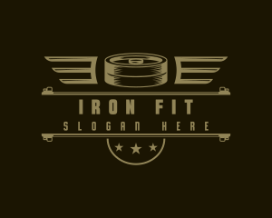 Barbell - Barbell Workout Lifting logo design