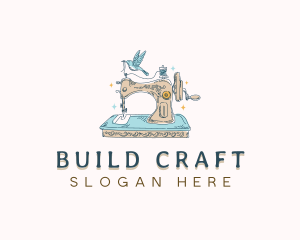 Vintage Sewing Machine logo design