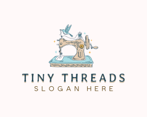 Vintage Sewing Machine logo design