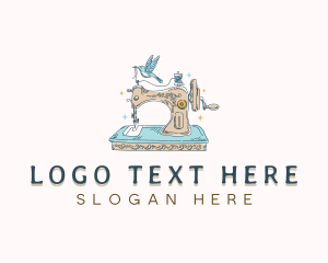 Vintage Sewing Machine Logo