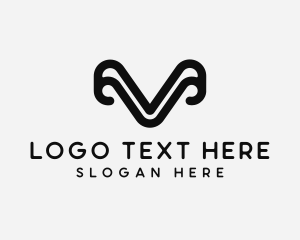 Corporate - Modern Digital Curve logo design