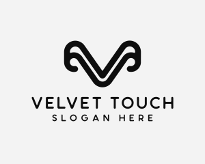 Modern Digital Curve logo design