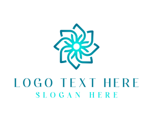 Flower Shop - Flower Petal Pattern logo design