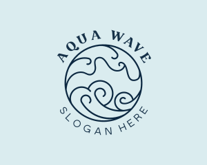 Sea Surfing Beach logo design