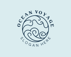 Sea Surfing Beach logo design