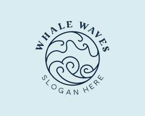 Sea Surfing Beach logo design