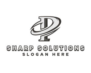 Sharp - Sharp Swoosh Letter P logo design