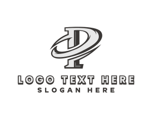 Sharp Swoosh Letter P Logo