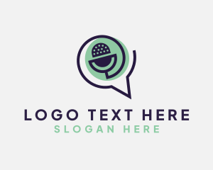 Next - Mic Chat Media Podcast logo design