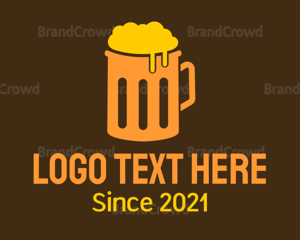 Simple Beer Mug Logo