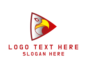 Aviary - Eagle Play Button logo design