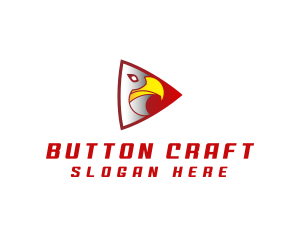 Eagle Play Button  logo design