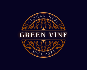 Premium Vine Crest logo design