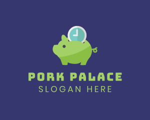 Swine - Time Deposit Piggy Bank logo design