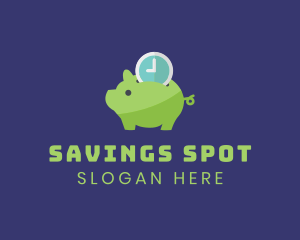 Time Deposit Piggy Bank  logo design