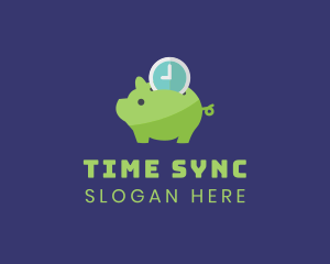 Time Deposit Piggy Bank  logo design