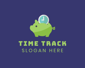 Time Deposit Piggy Bank  logo design