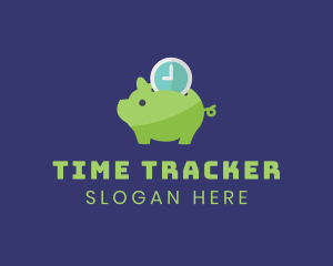 Time Deposit Piggy Bank  logo design