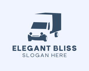 Blue Truck Vehicle  Logo