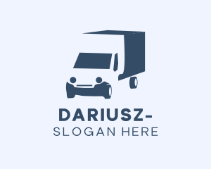 Blue Truck Vehicle  Logo