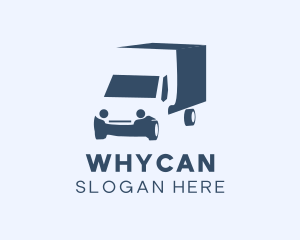 Cargo - Blue Truck Vehicle logo design