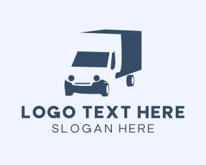 Blue Truck Vehicle  Logo