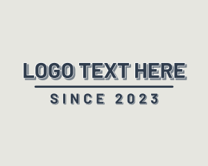 Classic Retro Boutique Wordmark Logo
