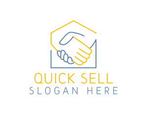 Sell - Home Handshake Deal logo design