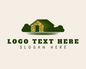 Dairy Farmer - Farm Home Woods logo design