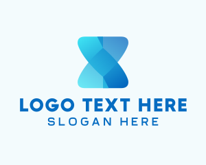 3d - Digital Cyber Technology Letter X logo design
