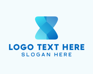 Digital Cyber Technology Letter X  Logo